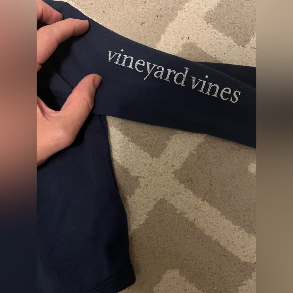 Vineyard Vines Navy 6-12 Months Baby Infant Graphic Logo Pocket Onesie Bodysuit - Picture 5 of 7